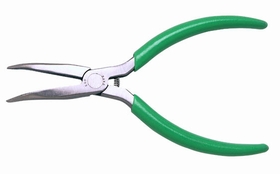 Xcelite CN7776N Curved Long Nose Pliers, Smooth Jaws, 6